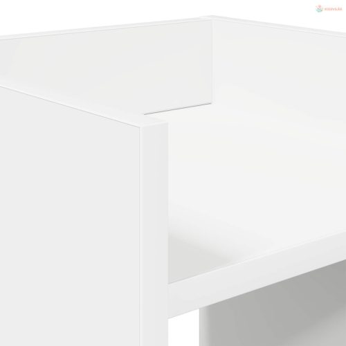 Növényállvány polcokkal Fehér 30 x 30 x 100 cm Mérnöki fa