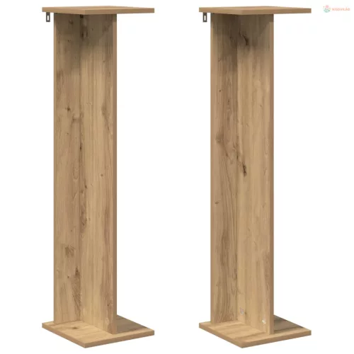 Növényállvány 2 pcs Kézműves Tölgy 25 x 25,5 x 100,5 cm