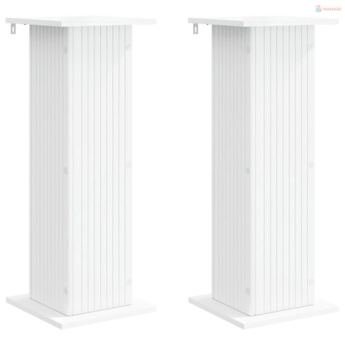 Növényállvány 2 pcs Fehér 30,5 x 30 x 80,5 cm Szerelt Fa