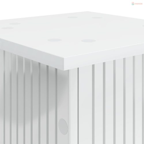 Növényállvány 2 pcs Fehér 30,5 x 30 x 80,5 cm Szerelt Fa