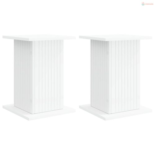 Növényállvány 2 pcs Fehér 30,5 x 30 x 43 cm Szerelt Fa