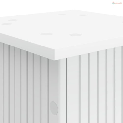 Növényállvány 2 pcs Fehér 30,5 x 30 x 43 cm Szerelt Fa