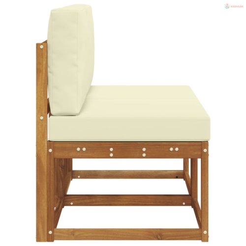 2 Darab Kültéri középső kanapé Tömör Akácfa