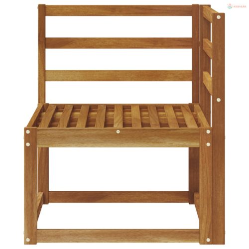 Kültéri Sarokkanapé Tömör Akácfa Természetes 63 x 63 x 73 cm