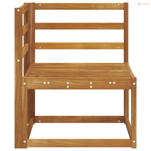 Kültéri Sarokkanapé Tömör Akácfa Természetes 63 x 63 x 73 cm