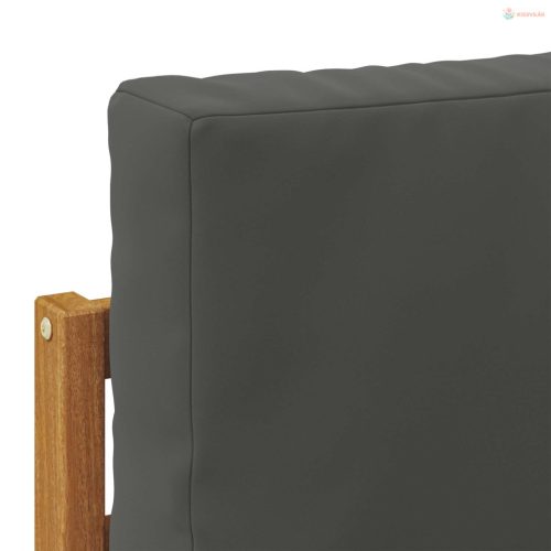 Kültéri végleges kanapé Természetes és antracit 91 x 63 x 73 cm