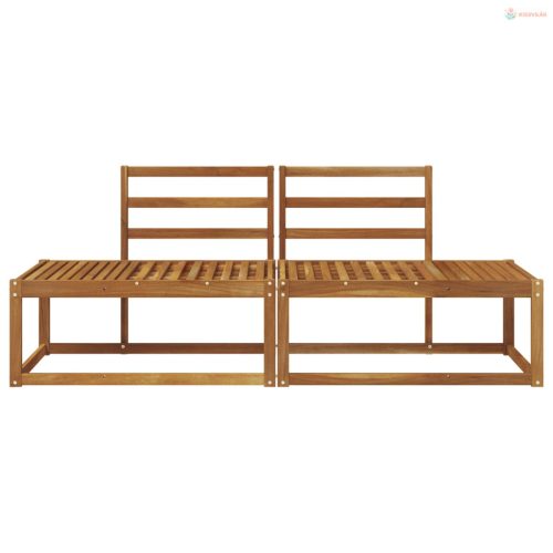 Kültéri végleges kanapé 2 Darab Természetes 182,5 x 63 x 73 cm