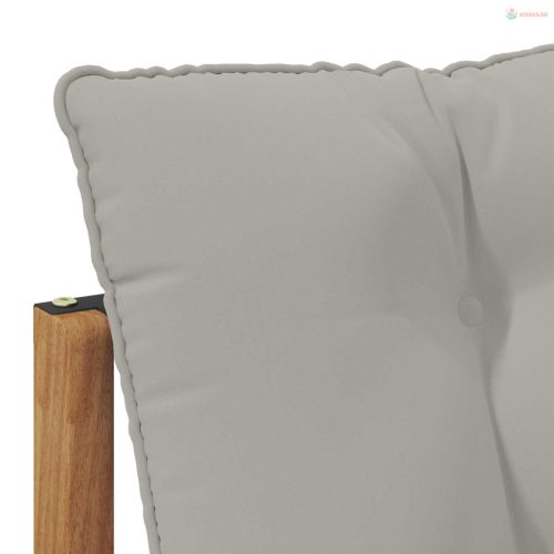 Kültéri középső és sarok kanapé párnával 2 Darab Természetes