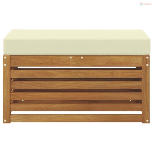 Kültéri Szék Pad Tömör Akácfa Természetes