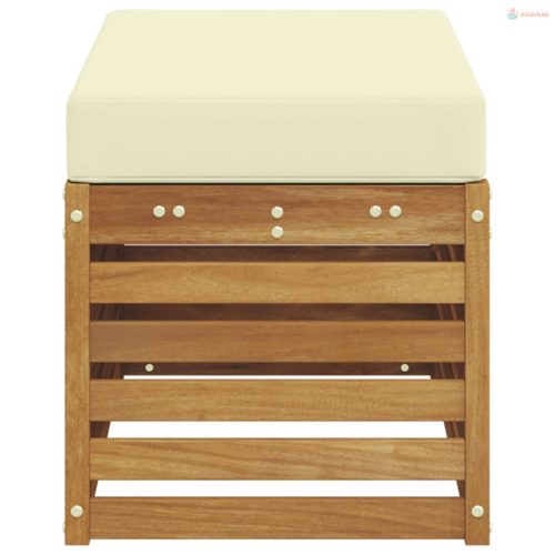 Kültéri Szék Pad Tömör Akácfa Természetes