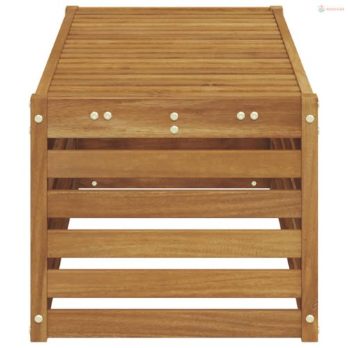 Kültéri Szék Pad Természetes 115 x 43 x 37 cm Tömör Akácfa