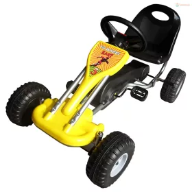 Pedálos gokart sárga