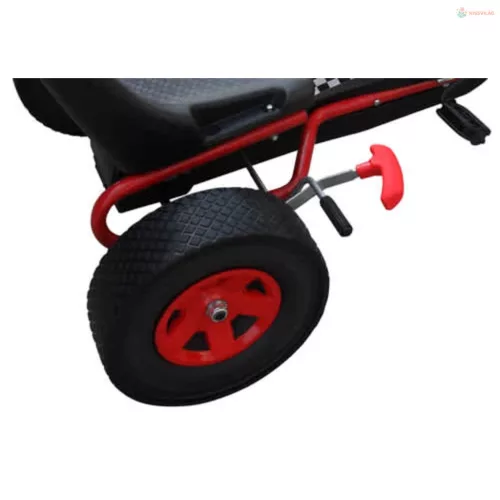 Pedálos gokart állítható üléssel piros
