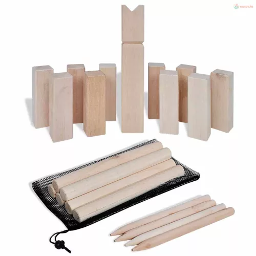 Fa kubb játékkészlet