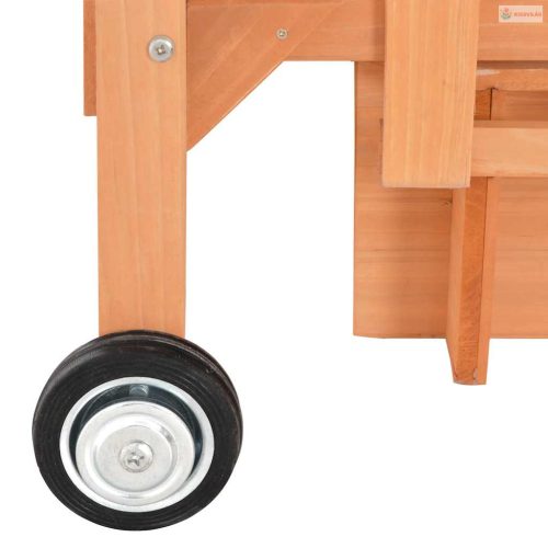 Kék fenyőfa gyermekjátszóház homokozóval UV50