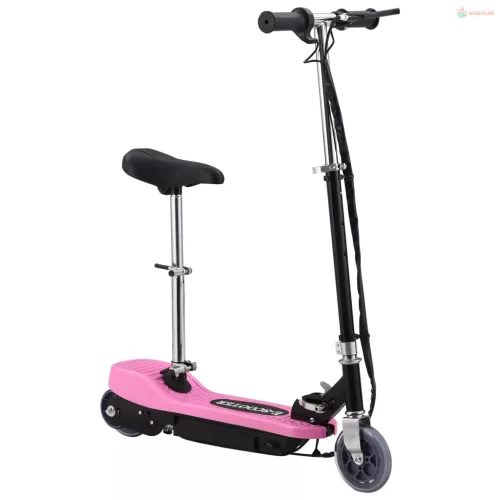 Rózsaszín elektromos roller üléssel 120 W