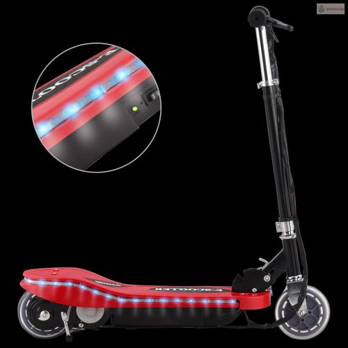 Piros elektromos roller LED-del 120 W