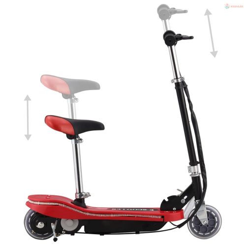 Piros gyerekroller üléssel és LED-del 120 W