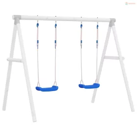 2 db kék polietilén hinta kötéllel 37 x 15 cm