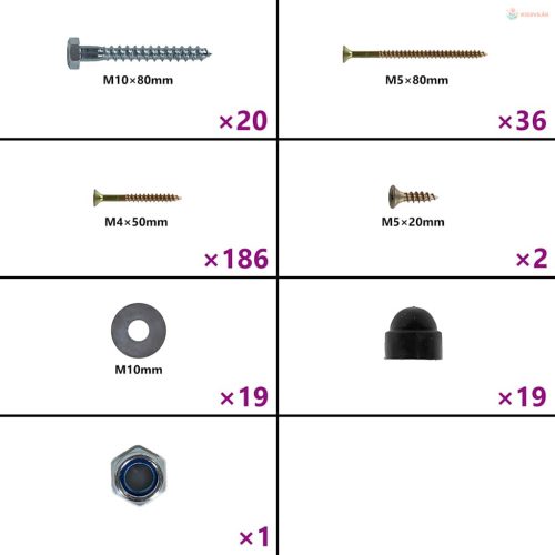 2 db kék polietilén hinta kötéllel 37 x 15 cm