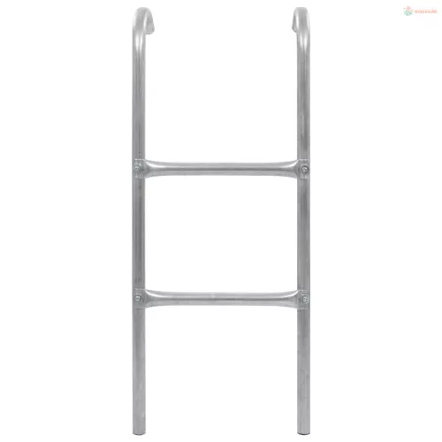 92408  2 fokos ezüstszínű acél trambulin létra 72 cm (65 cm magashoz alkalmas)
