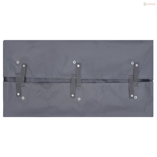 Sötétszürke szövet kerti kocsi bélés 81 x 41 x 40 cm