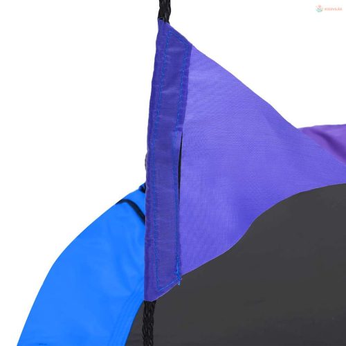 Szivárványhinta zászlókkal 100 cm