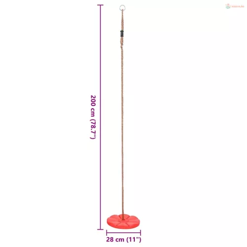 Piros tányérhinta 200 cm