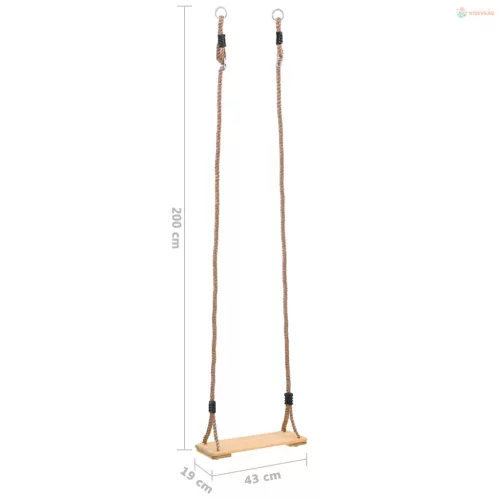 Tömör fenyőfa deszka hinta 200 cm