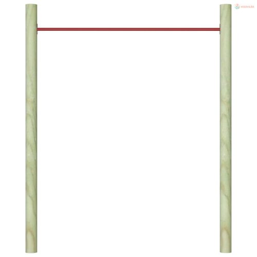 Piros acél húzódzkodó rúd 125 cm