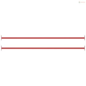2 db piros acél húzódzkodó rúd 125 cm
