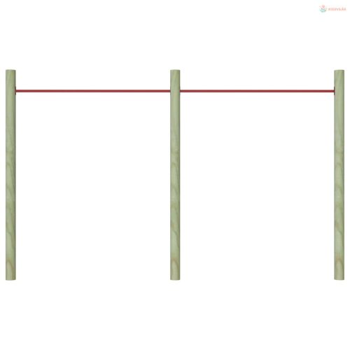 2 db piros acél húzódzkodó rúd 125 cm