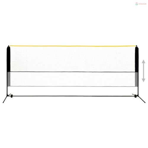 Fém állítható tollaslabdaháló 400 x 103 x 94-158 cm