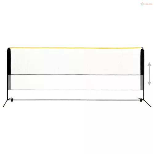 Fém állítható tollaslabdaháló 400 x 103 x 94-158 cm