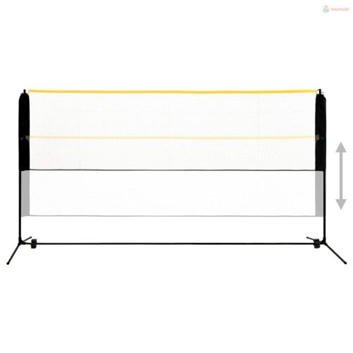 Fém állítható tollaslabdaháló 300 x 103 x 94-158 cm