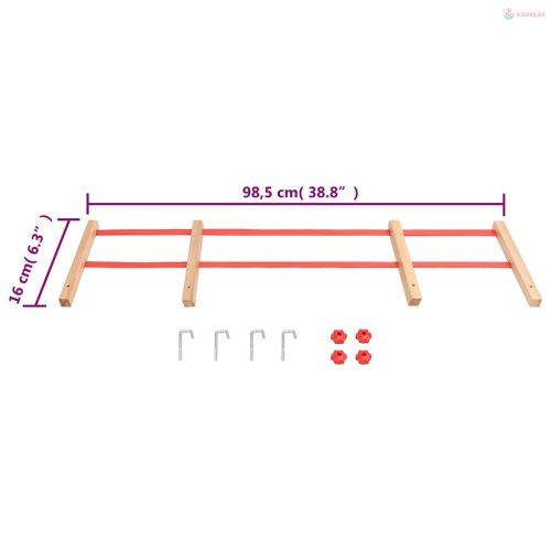 Piros furnérlemez szánkóháttámla