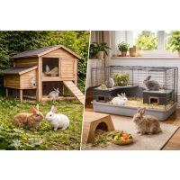 Nyúlólak, ketrecek