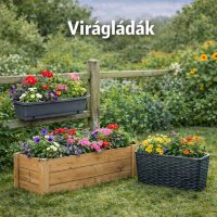 Kerti virágládák és növénytartók