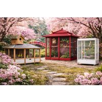 Madárházak, röpdék és kalitkák