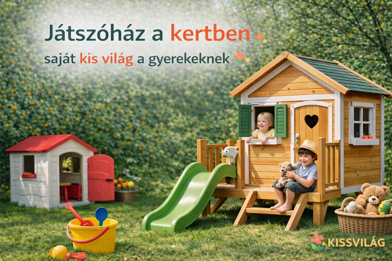 Játszóház a kertben – saját kis világ a gyerekeknek