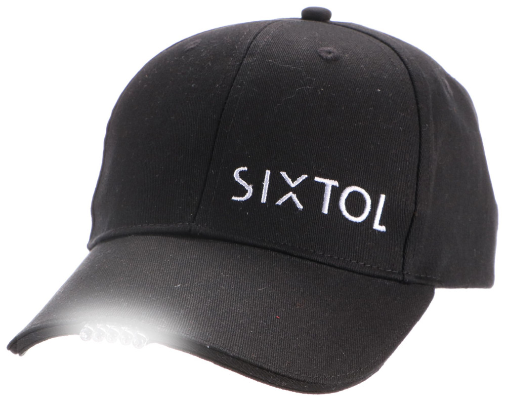 Sixtol LED siltes sapka B-CAP 25lm lámpával, újratölthető, USB, fekete