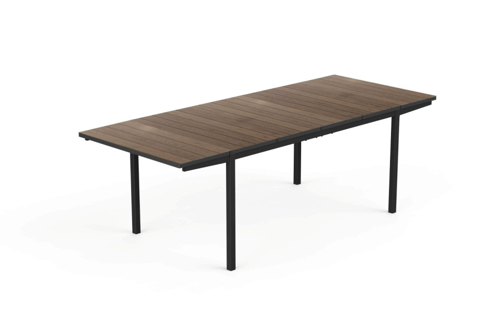 Keter Porto 160–240 kihúzható kerti asztal, walnut / grafit