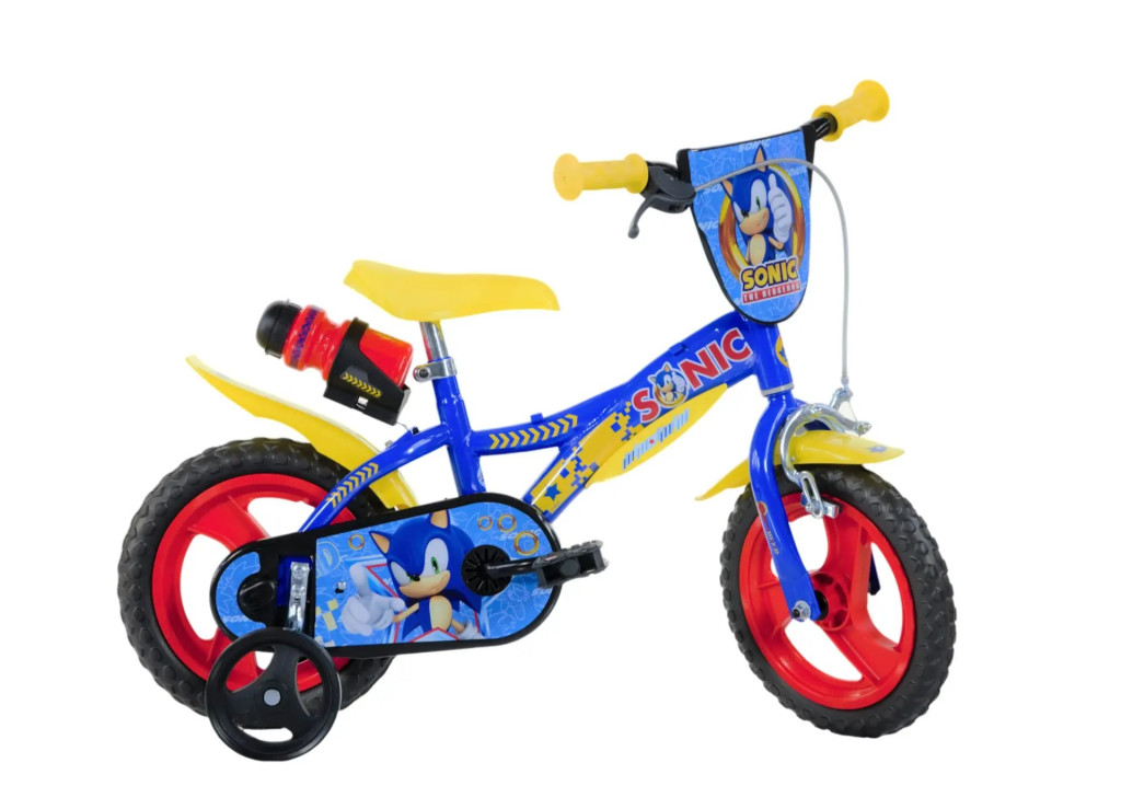 Dino Bikes SONIC mintás 12" gyermekkerékpár tartozékokkal