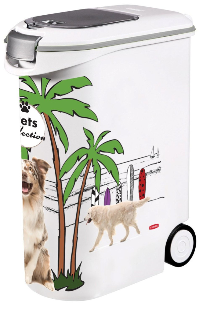 Curver Dogs állateledel tároló tartály  20 kg / 54 l Pets