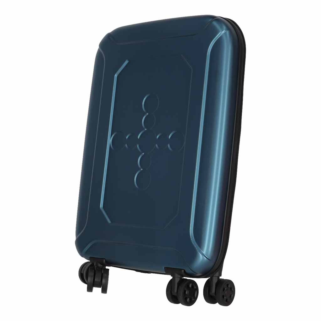Összecsukható kerekes bőrönd, 45 l, kék