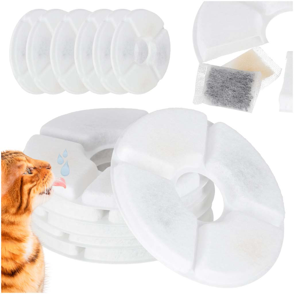 Cserefilter kisállat-itatókúthoz, 12,5 cm, 6 darab