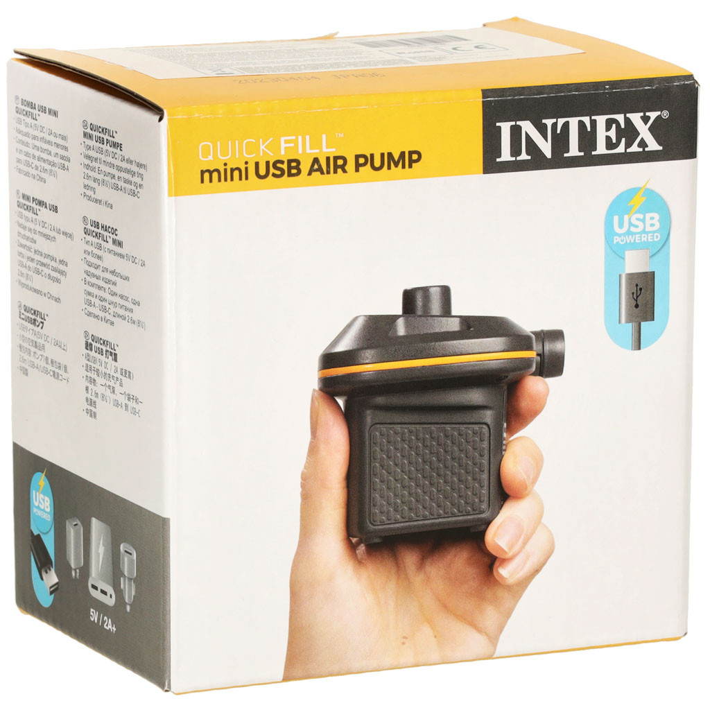 Intex 66635 USB-s elektromos légpumpa, 2 csatlakozóvéggel