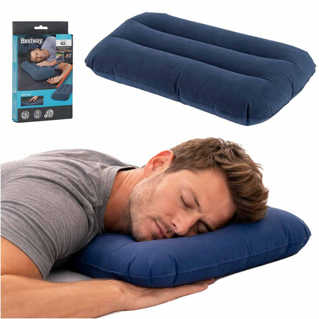 Bestway 67121 felfújható utazópárna, tengerészkék