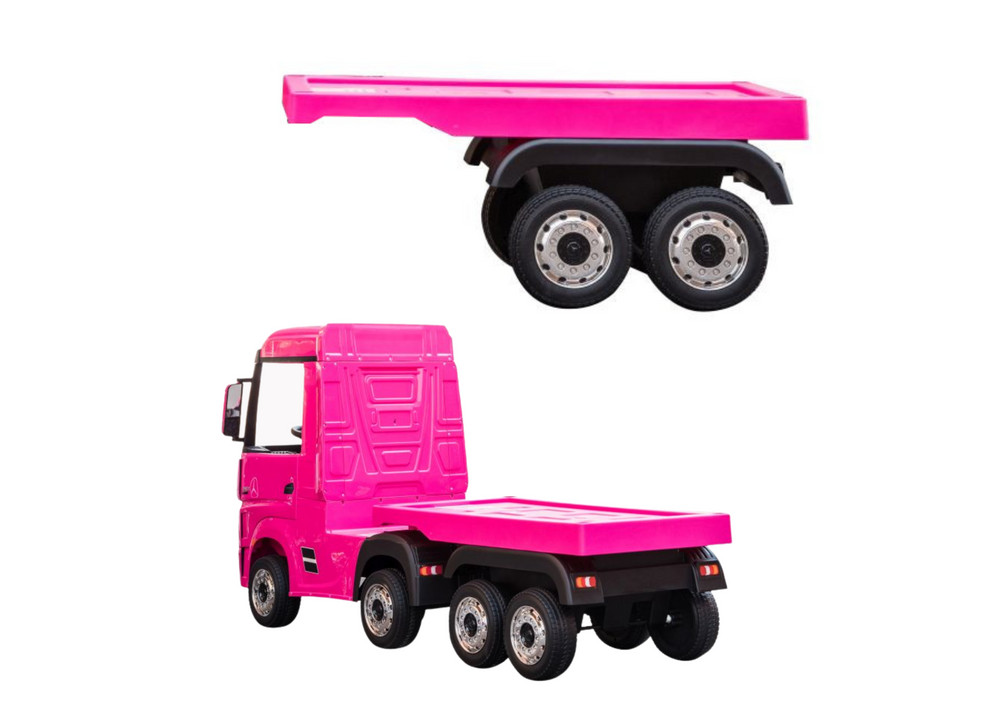 Rózsaszín félpótkocsi HL358 Mercedes Actros gyerekjárműhöz