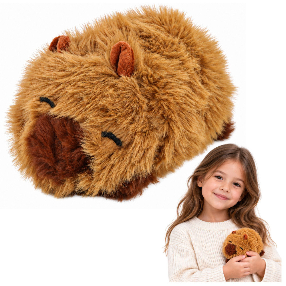 Small Plush Capybara Cuddly Toy Brown 16 cm